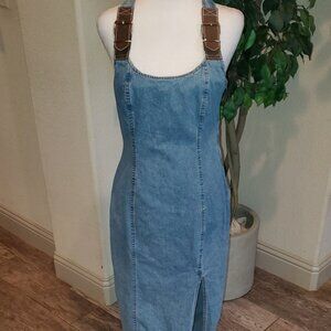 Tickets clothing Belt Buckle Denim Dress